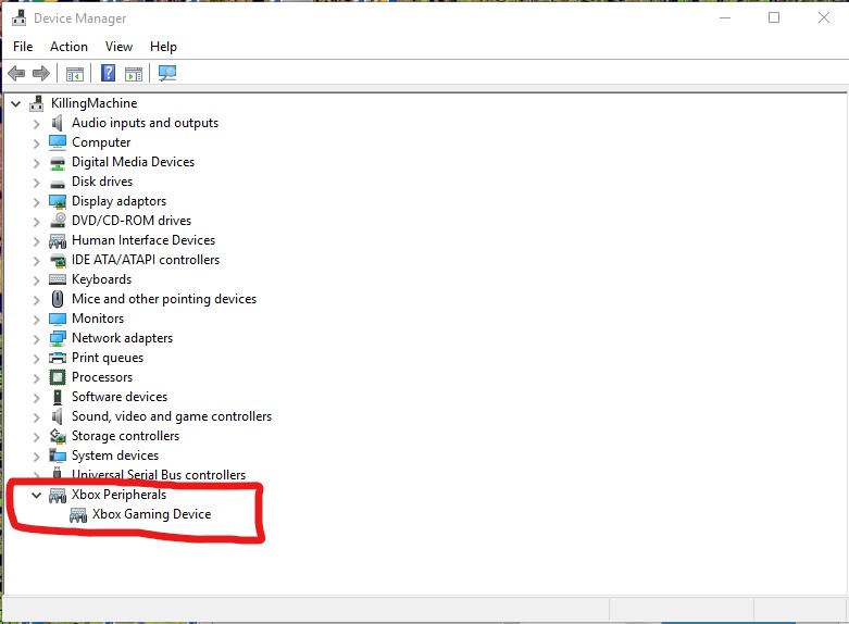 xbox gaming device driver