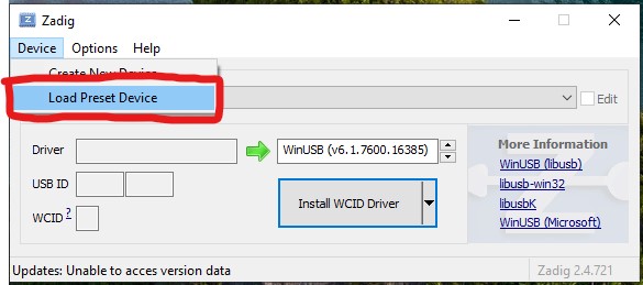 how to install zadig driver
